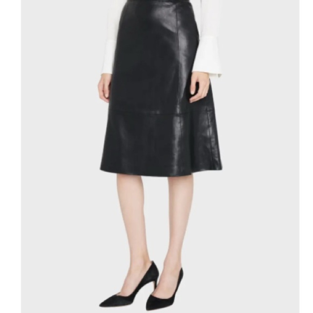 Kobi Halperin Black Midi A-Line Skirt